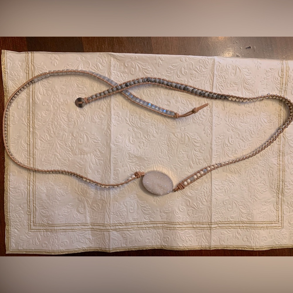 Statement Celestine necklace